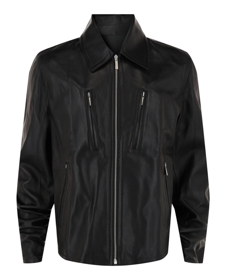 Ferragamo Zip-Up Leather Jacket