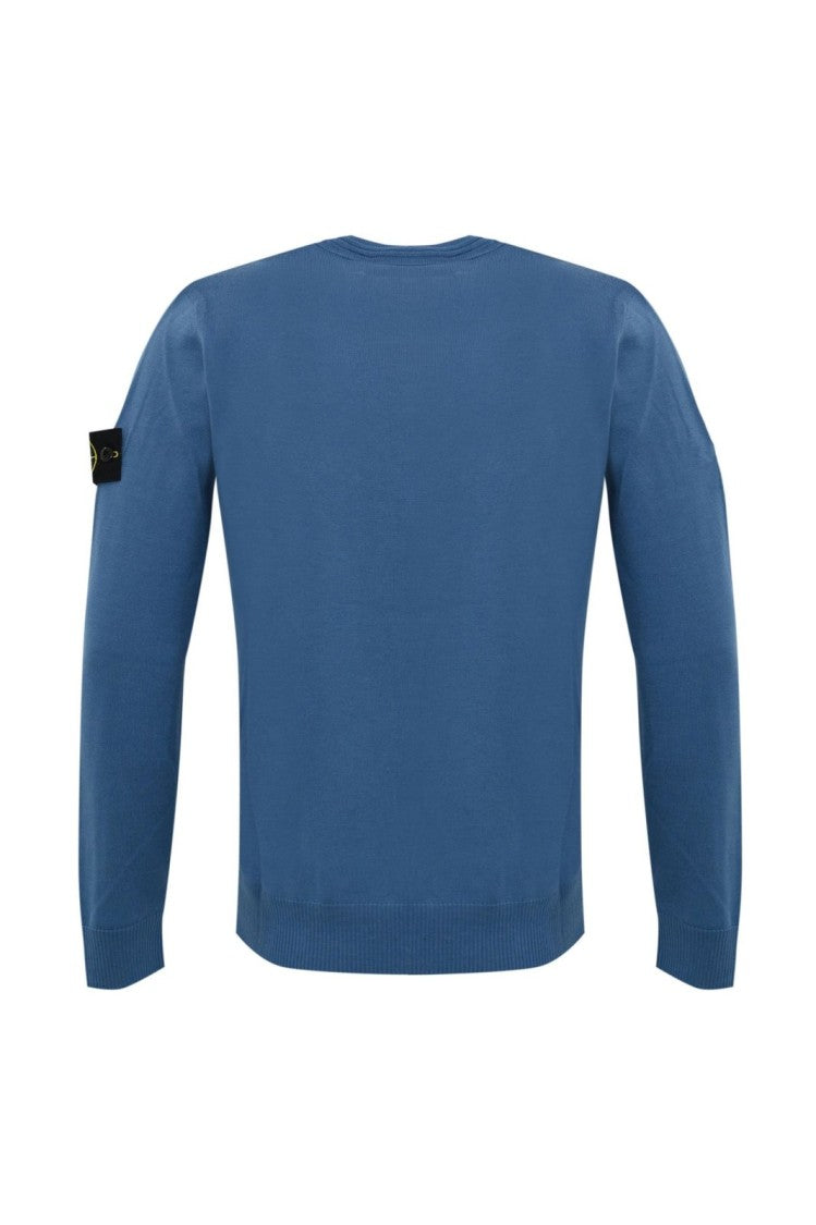 Stone Island Classic Round Neck Black Sweater With Timeless Appeal