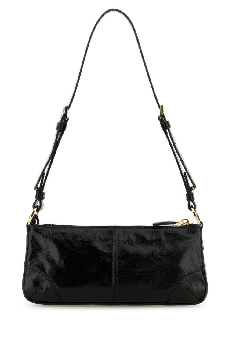 Prada Calf Leather Shoulder Bag With Chain Strap