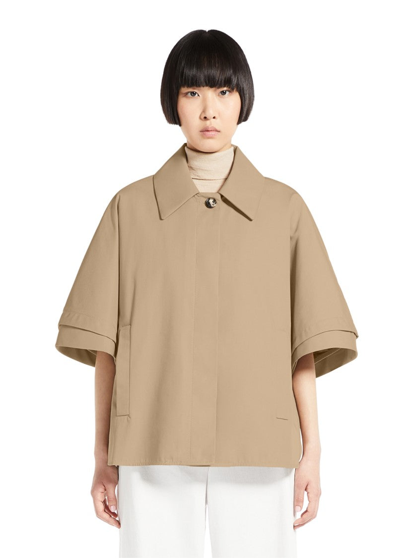 Max Mara Relaxed Sand Beige Jacket With Detachable Lining
