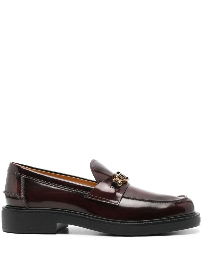 Tod's Glossy Cow Leather Loafers