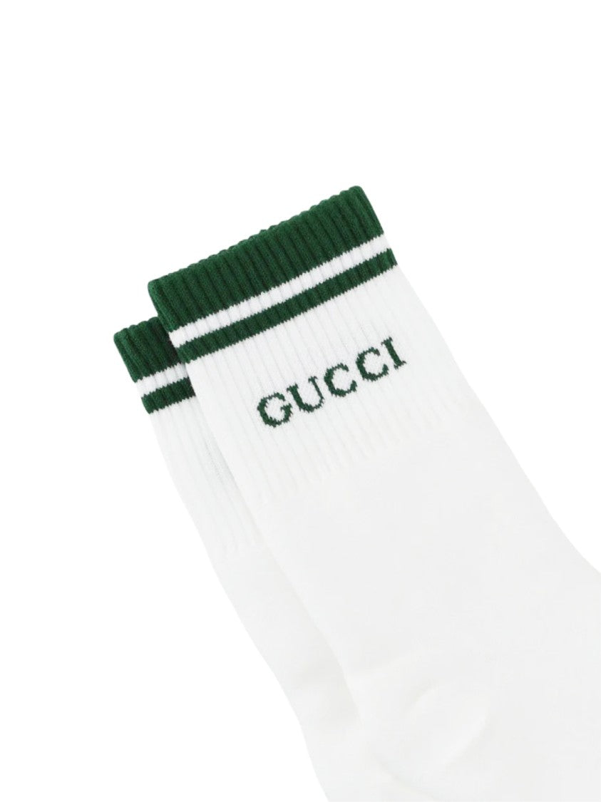 Gucci Embroidered Logo Socks