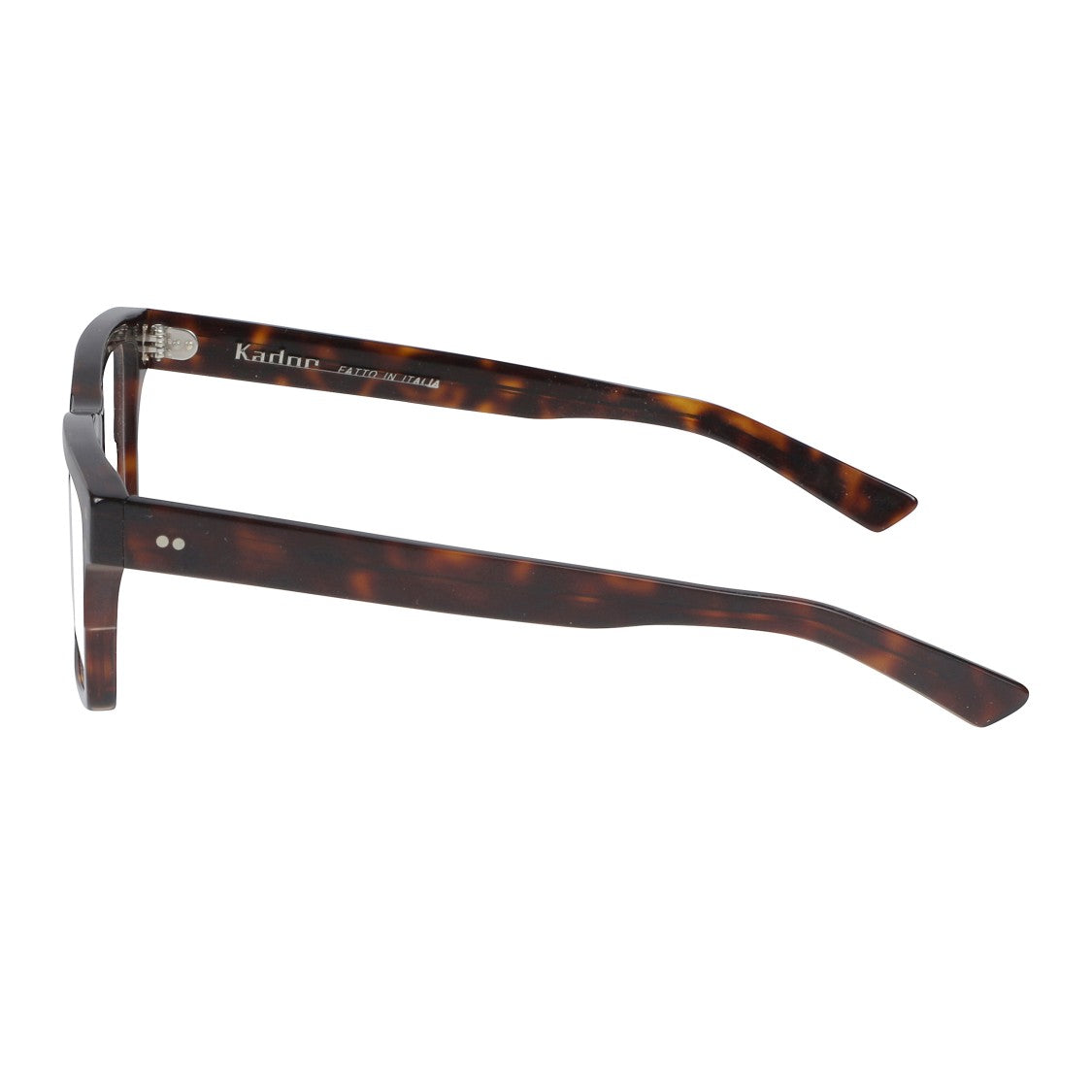 Kador Kirk Rectangular Tortoiseshell Eyeglasses With Metallic Accents