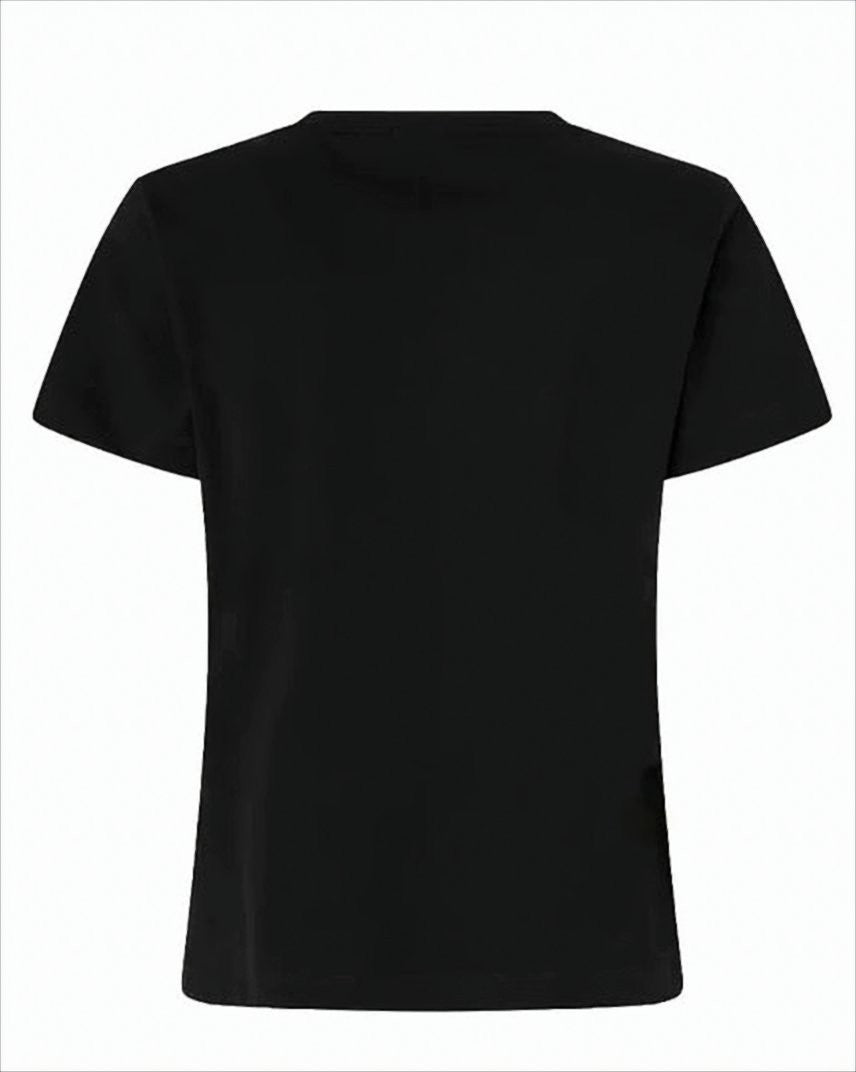 Pinko Embellished Cotton Jersey T-Shirt With Crystals
