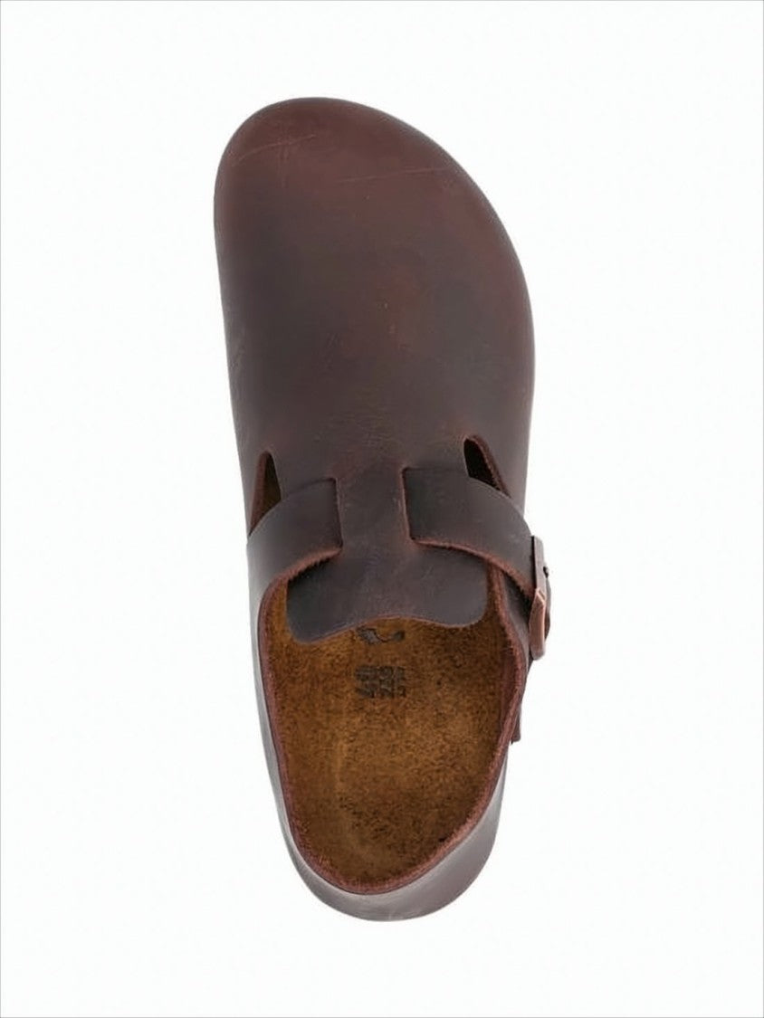 Birkenstock Brown Leather Sandals With Suede Lining