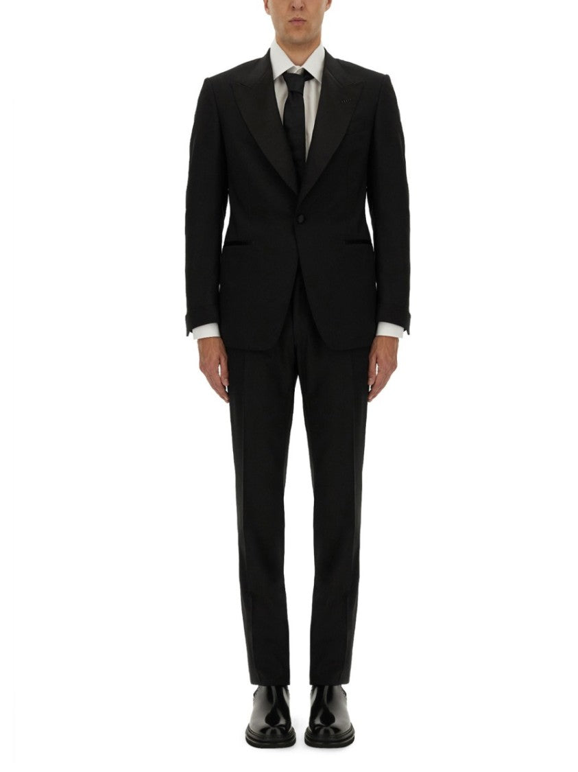Tom Ford Tailored Black Wool Suit