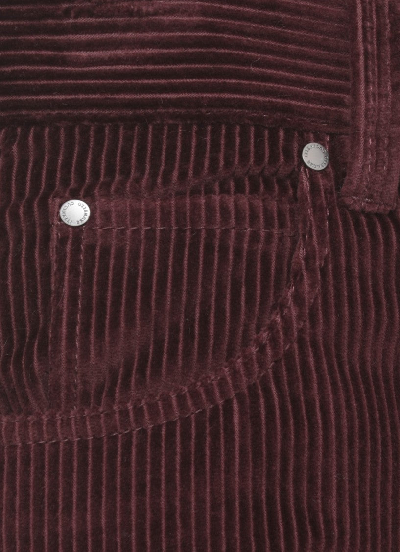 Brunello Cucinelli Bordeaux Cotton Pants