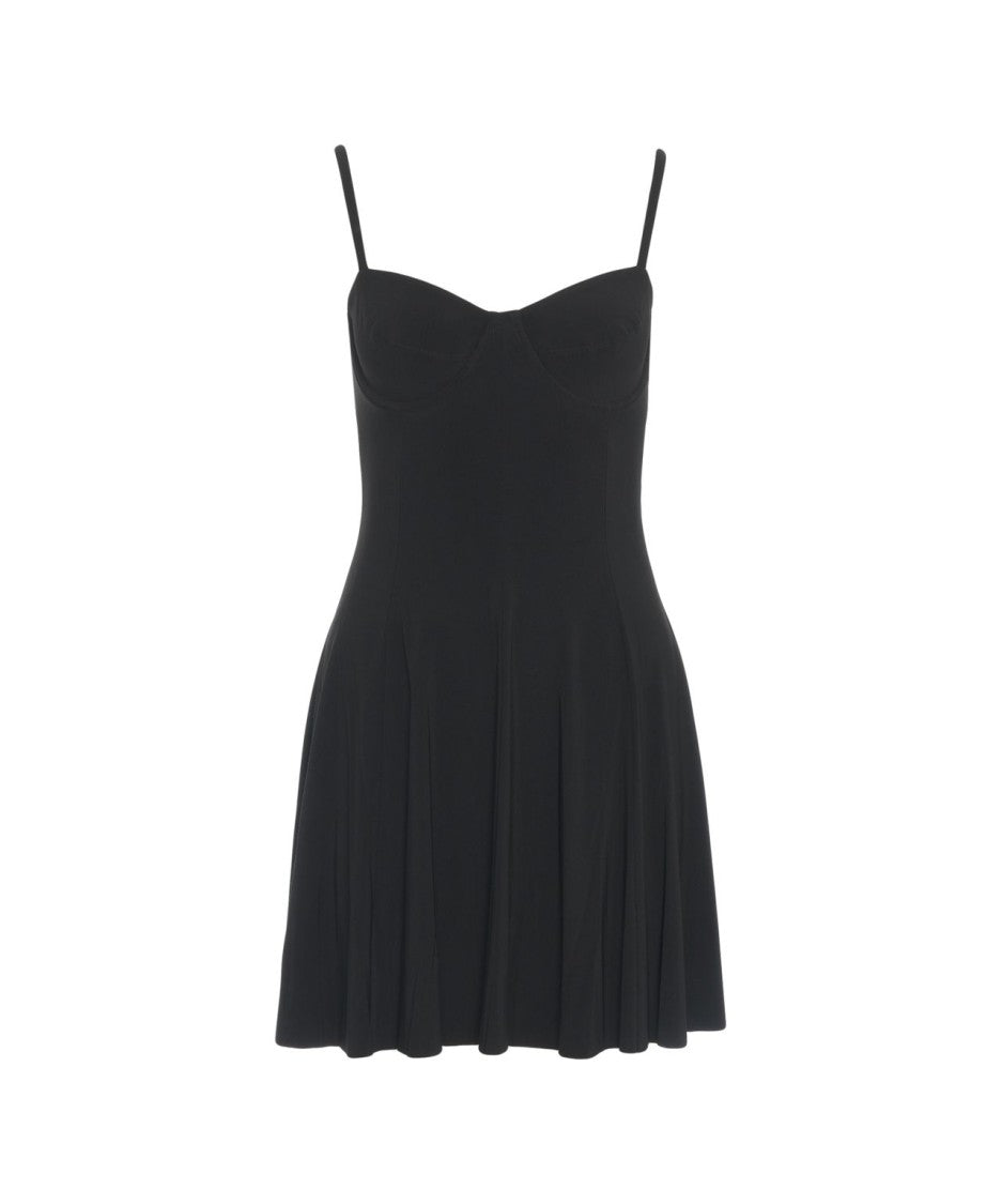 Norma Kamali Fitted Mini Dress With Sweetheart Neckline