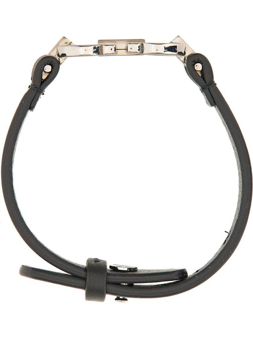 Ferragamo Double Interlocking Metal Clasp Bracelet