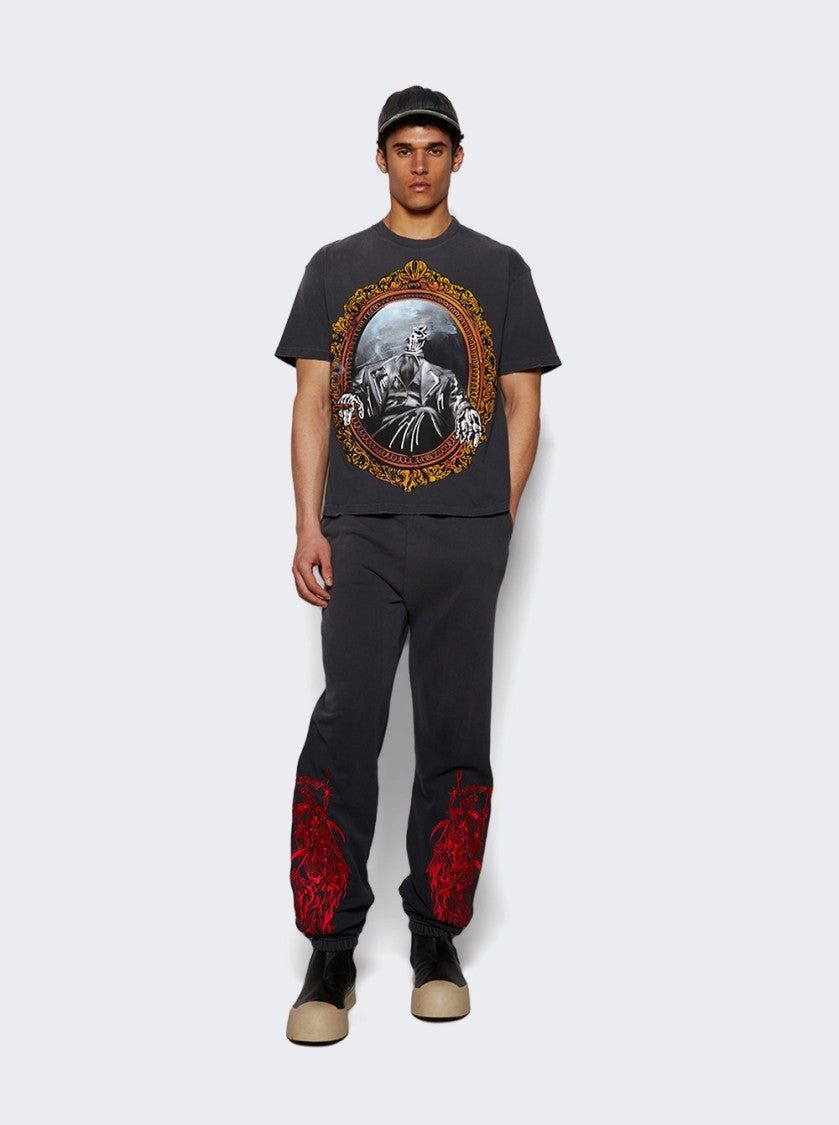 Warren Lotas Embroidered Serenity Reaper Joggers - Black