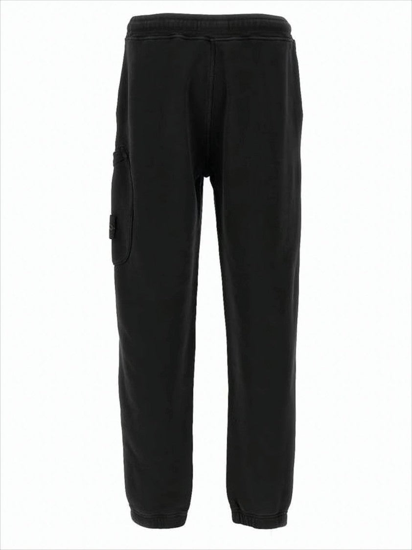 Stone Island Relaxed Fit Black Cargo Pants