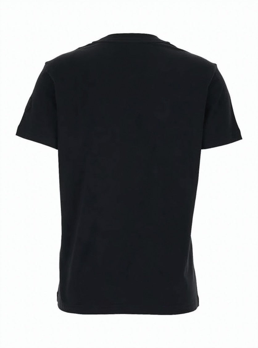 Moncler Straight Cut Black Cotton T-Shirt