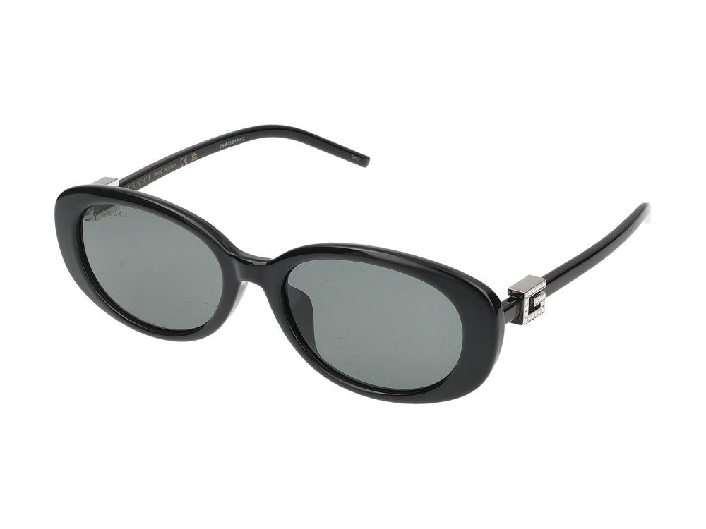 Gucci Black Metallic Logo Detail Sunglasses