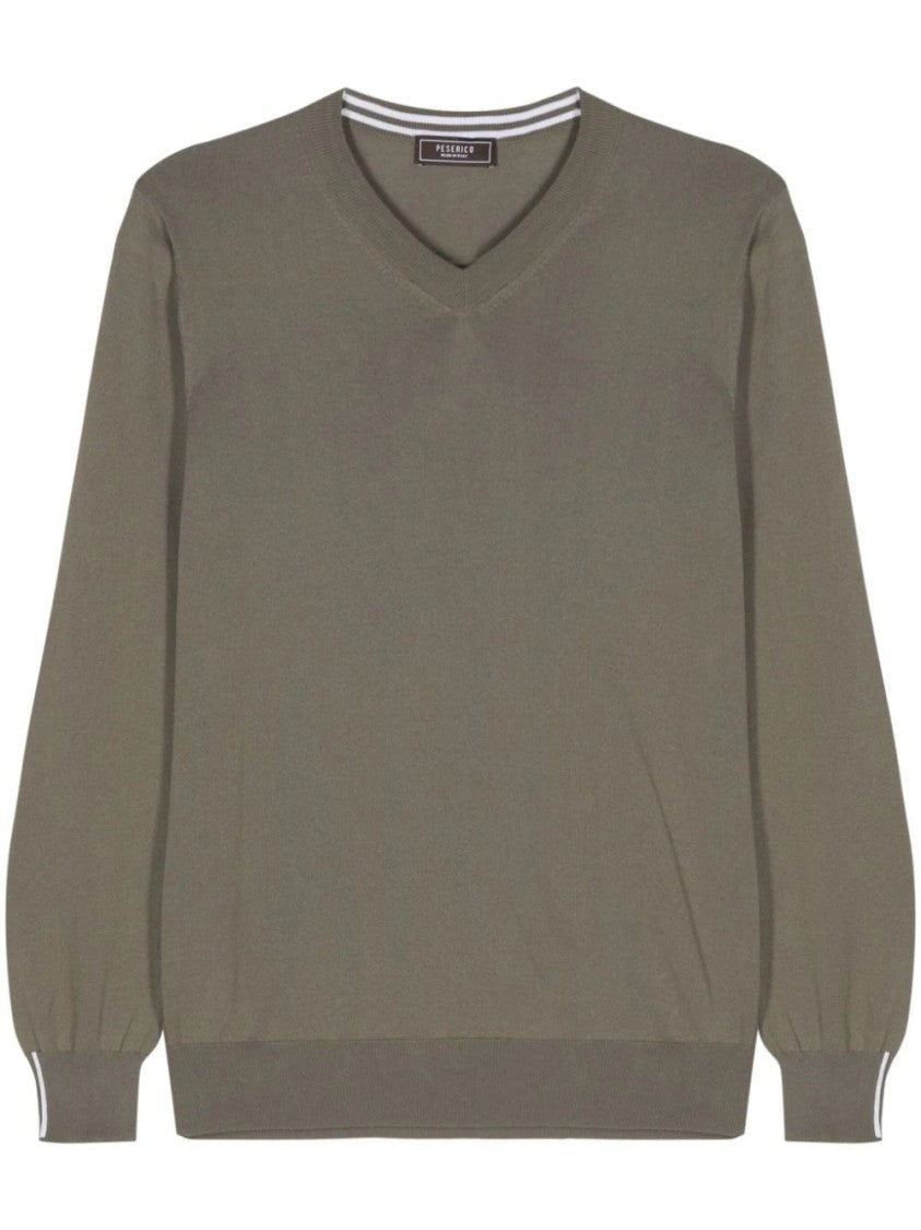 Peserico Fine-Ribbed Cotton Jumper