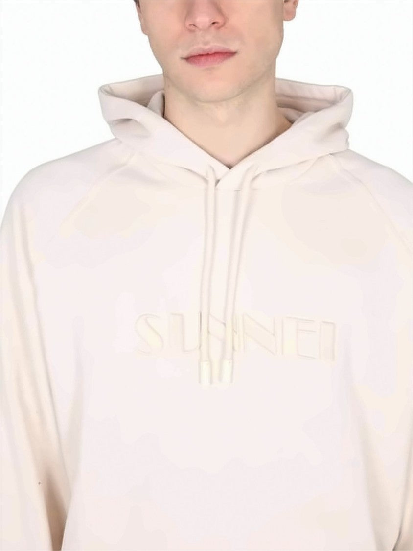 Sunnei Cotton Hoodie With Embossed Logo