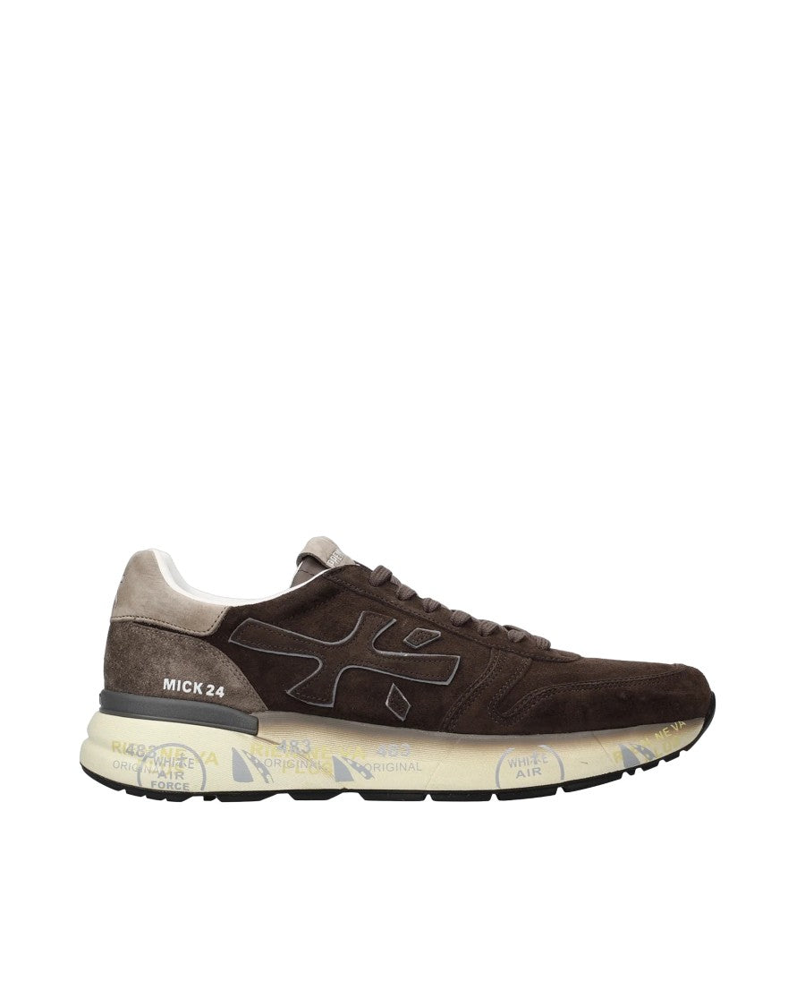 Premiata Dark Brown Mick Leather Sneakers
