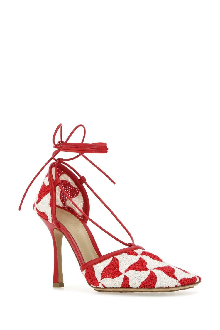 Bottega Veneta Two-Tone Stretch Crochet Sandals