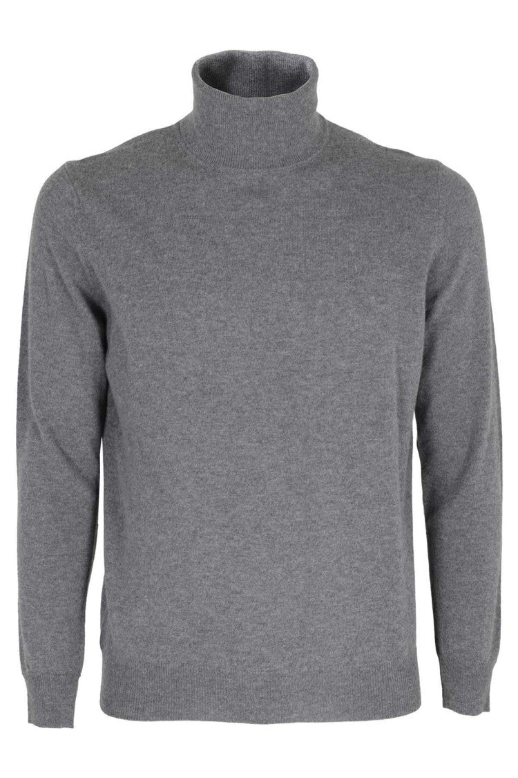 Kangra Grey Geelong Wool Turtleneck Sweater