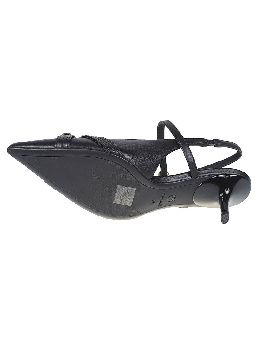 Pinko Gloria 18 Black Pointed Slingback
