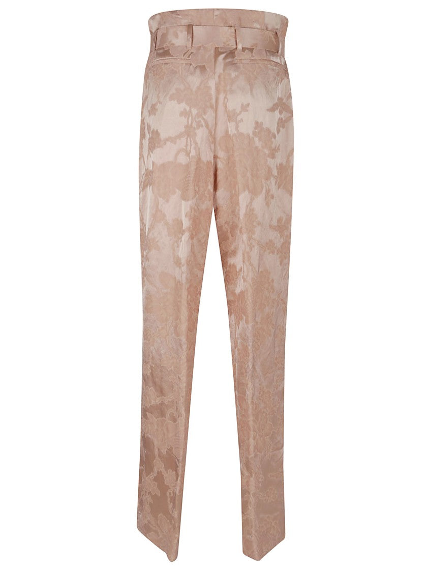 Dries Van Noten Peaches Linen Blend Trousers