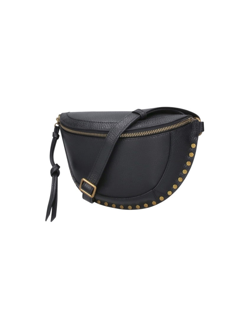 Isabel Marant Black Skano Studded Leather Belt Bag