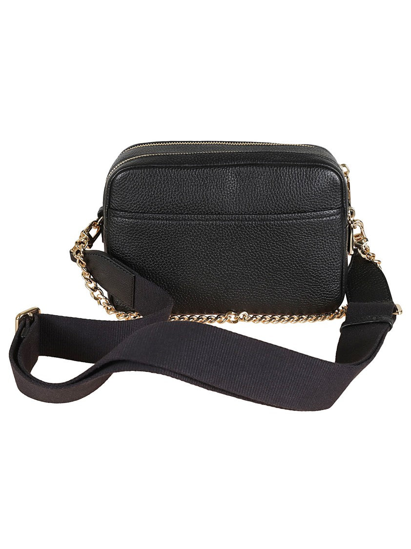 Michael Kors Bryant Black Grained Leather Shoulder Bag