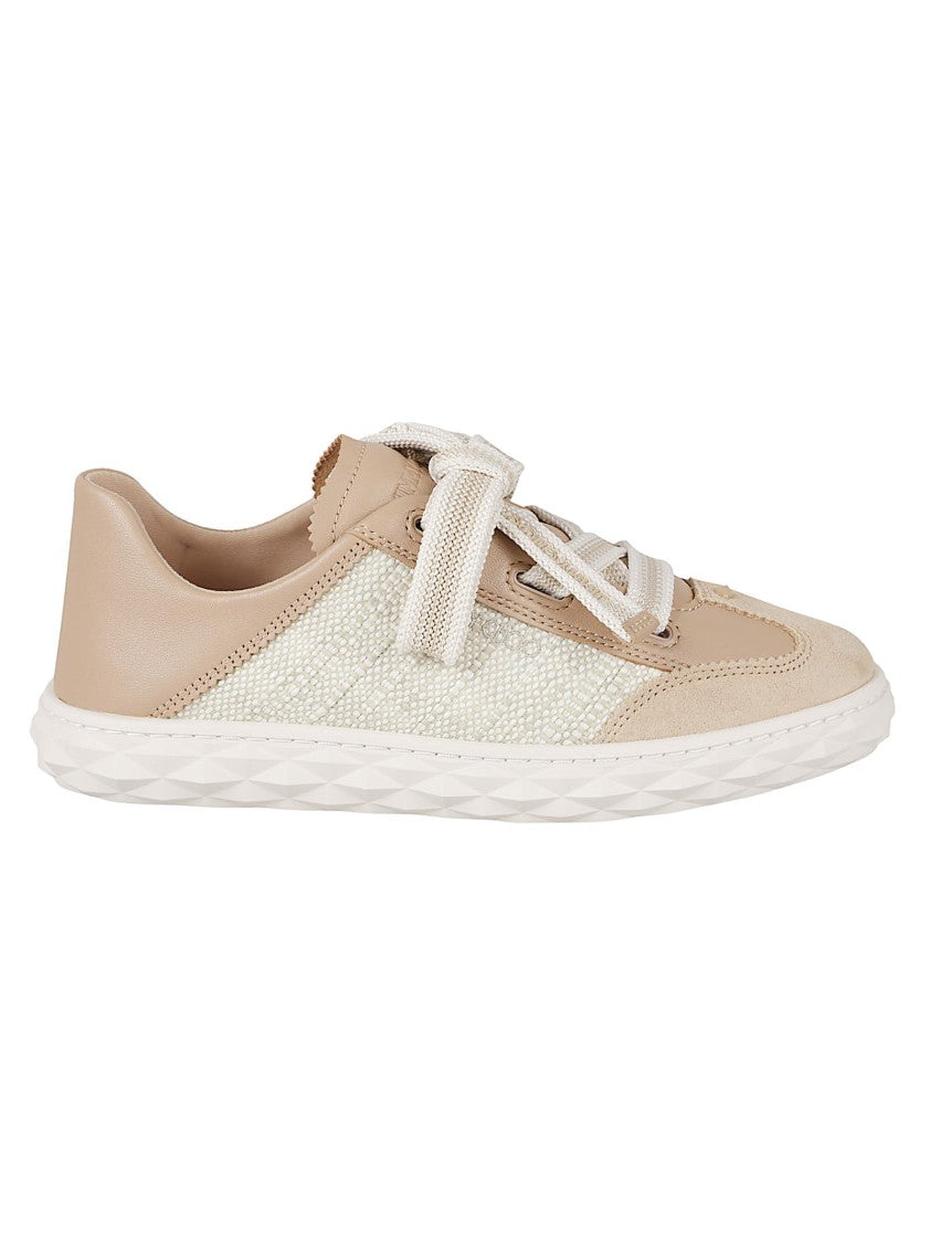 Jimmy Choo Low-Top Textured Panel Sneakers