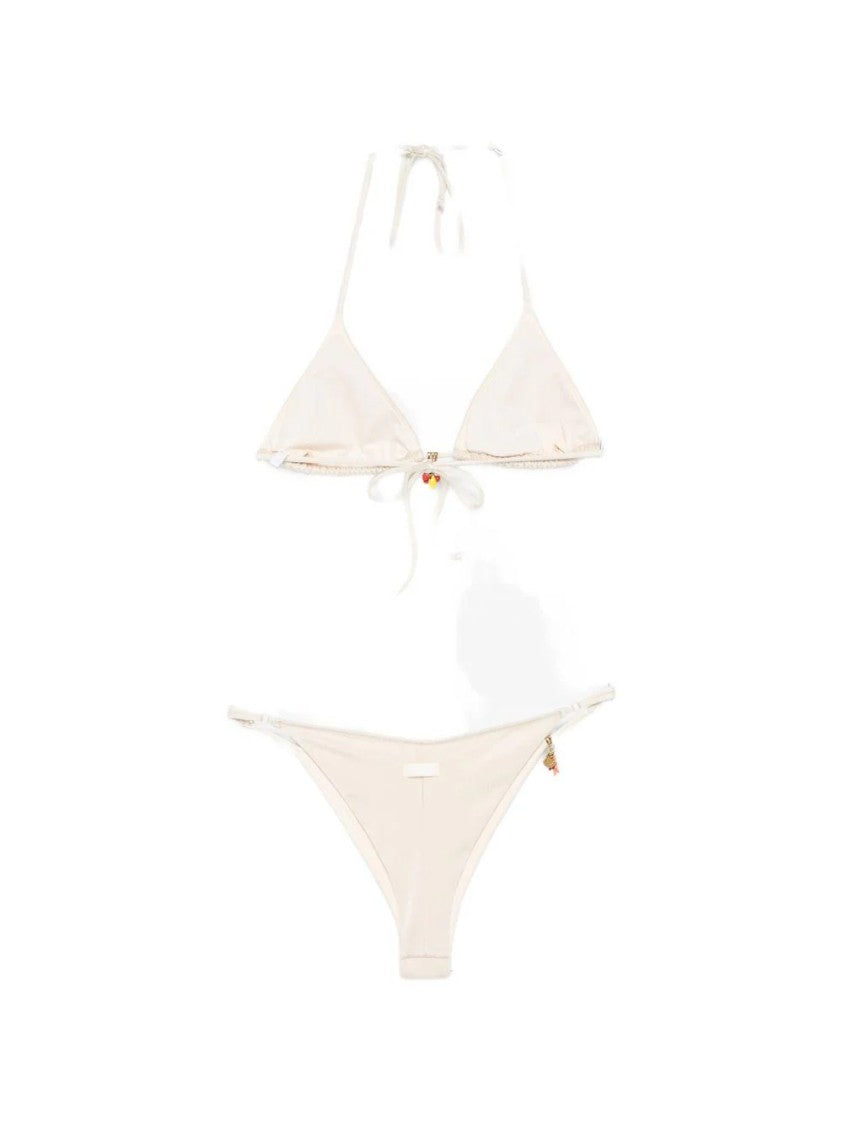 Mc2 Saint Barth Triangle Bikini With Decorative Charms