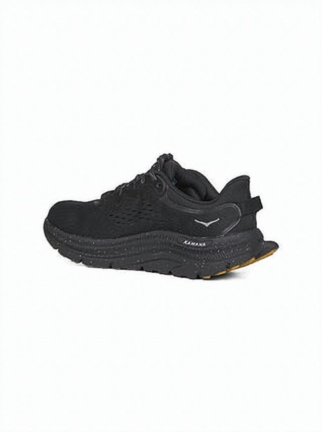 Hoka Low-Profile Black Sneakers With Breathable Mesh Upper