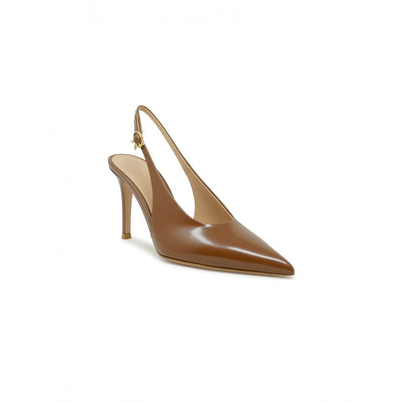 Gianvito Rossi Tokhava Camel Leather  Slingback