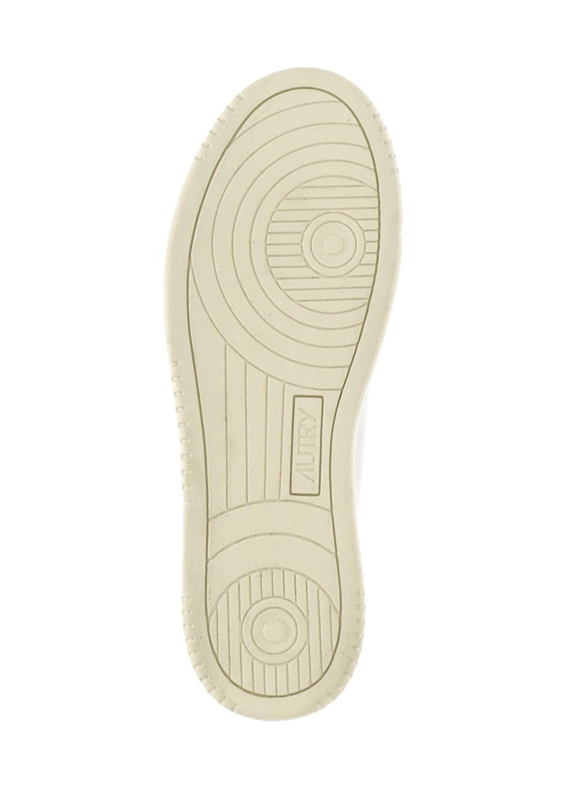 Autry Ivory Medalist Low Beige Suede Sneakers