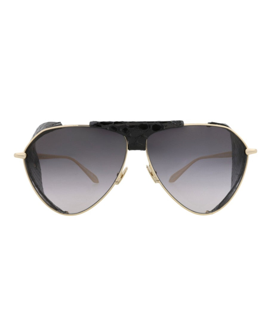 Alaïa Aviator-Frame Metal Sunglasses