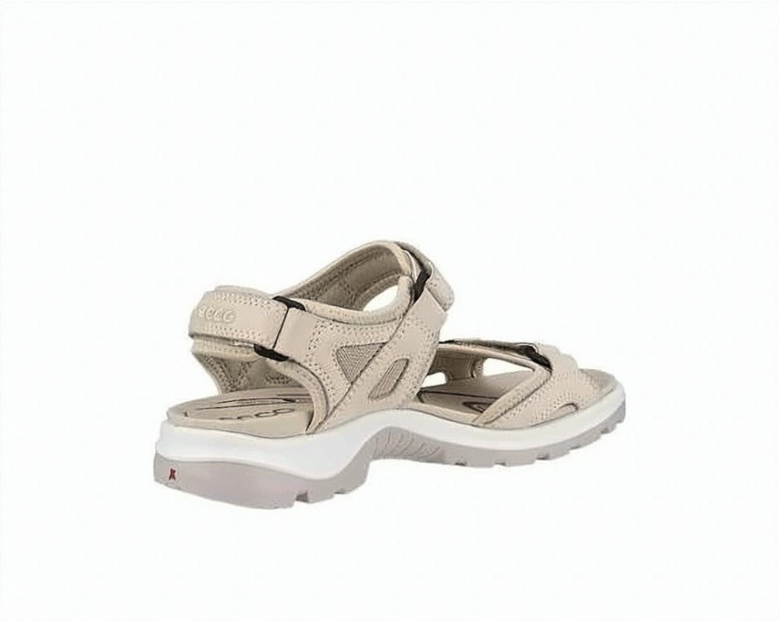 Ecco Sturdy Rubber Sole Sandals With Adjustable Leather Straps