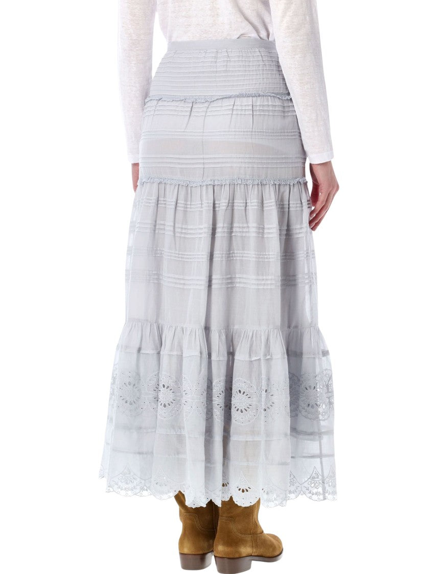 Isabel Marant Étoile Paoline Organic Cotton & Lace Skirt