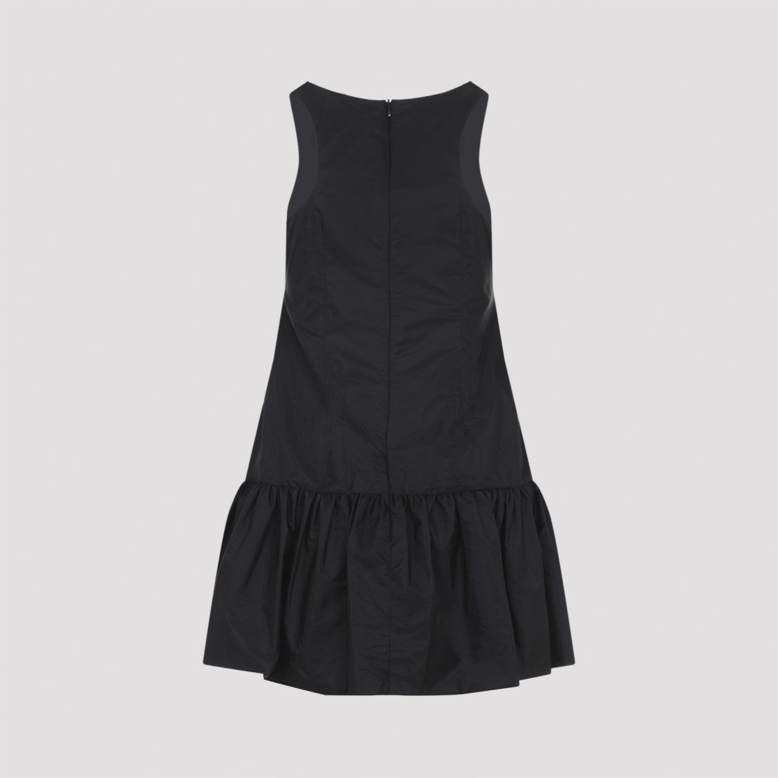 Simone Rocha Sleeveless Black Mini Dress With Fitted Bodice And Gathered Skirt