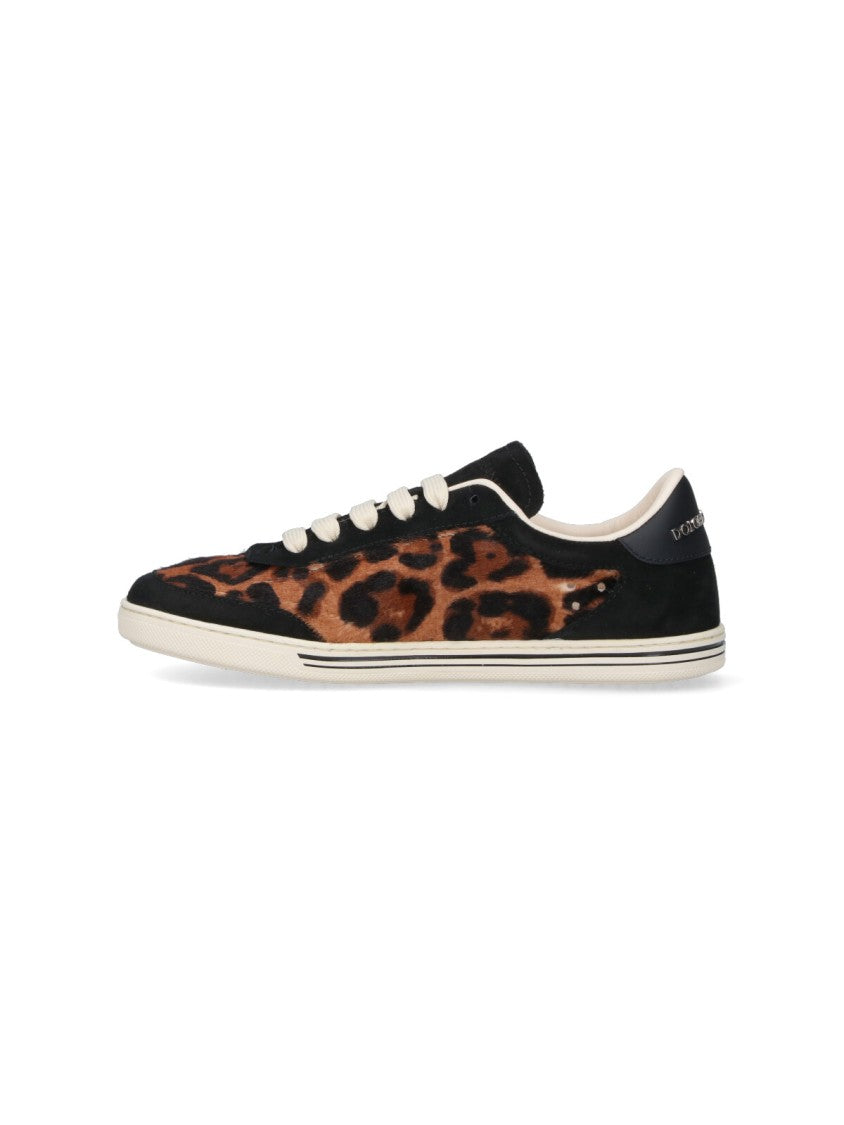 Dolce & Gabbana "Saint Tropez" Sneakers – Brown Leopard Print