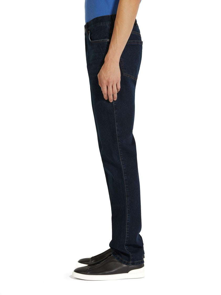 Zegna Roccia Dark Wash Comfort Jeans