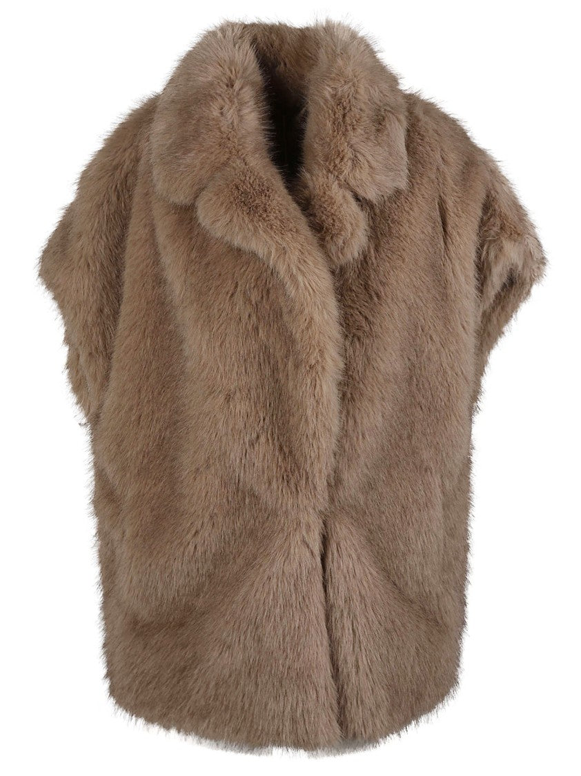 Herno Soft Faux Fur Boxy Coat