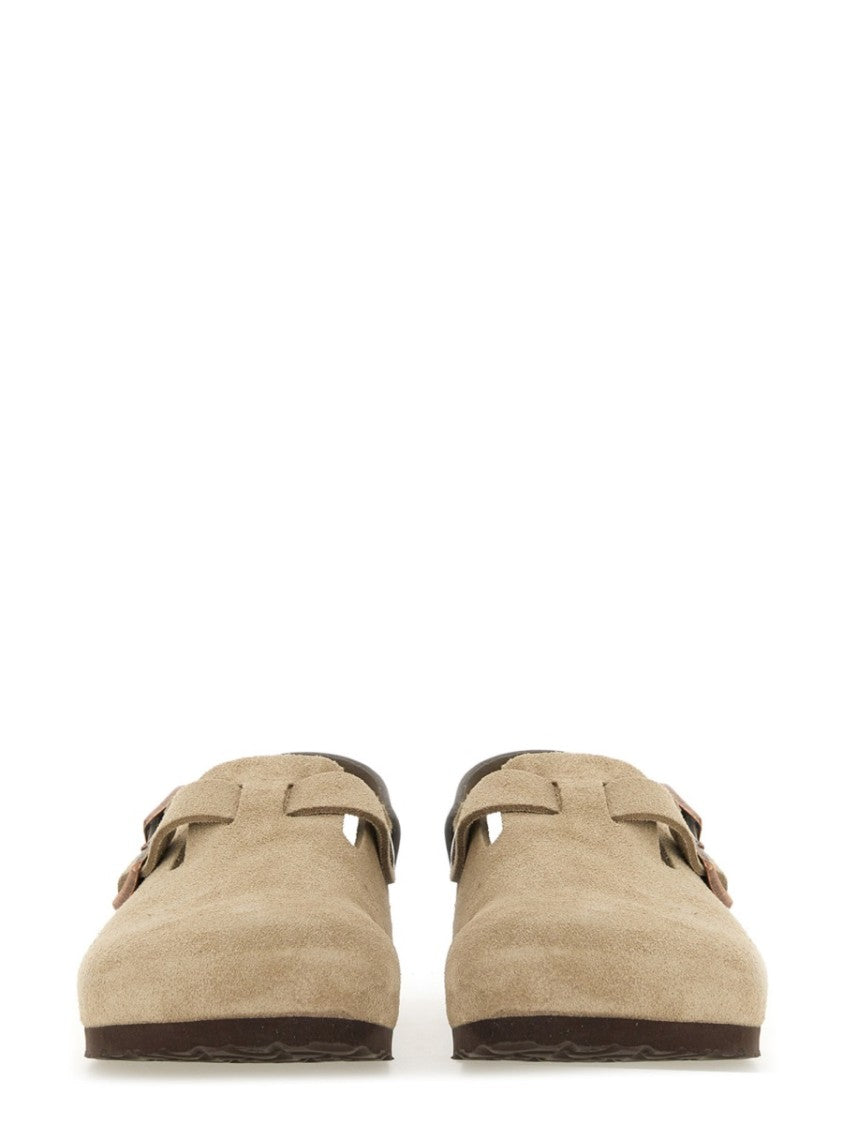 Birkenstock Narrow Fit Suede Clog With Adjustable Strap