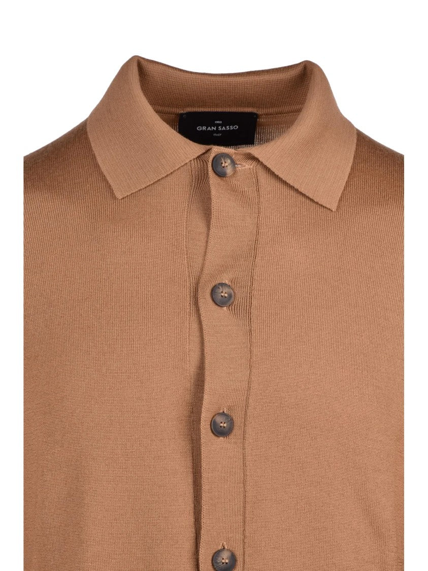 Gran Sasso Brown Virgin Wool Cardigan