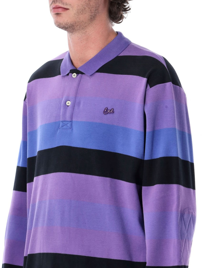 Erl Rugby Striped Long Sleeve Polo Shirt