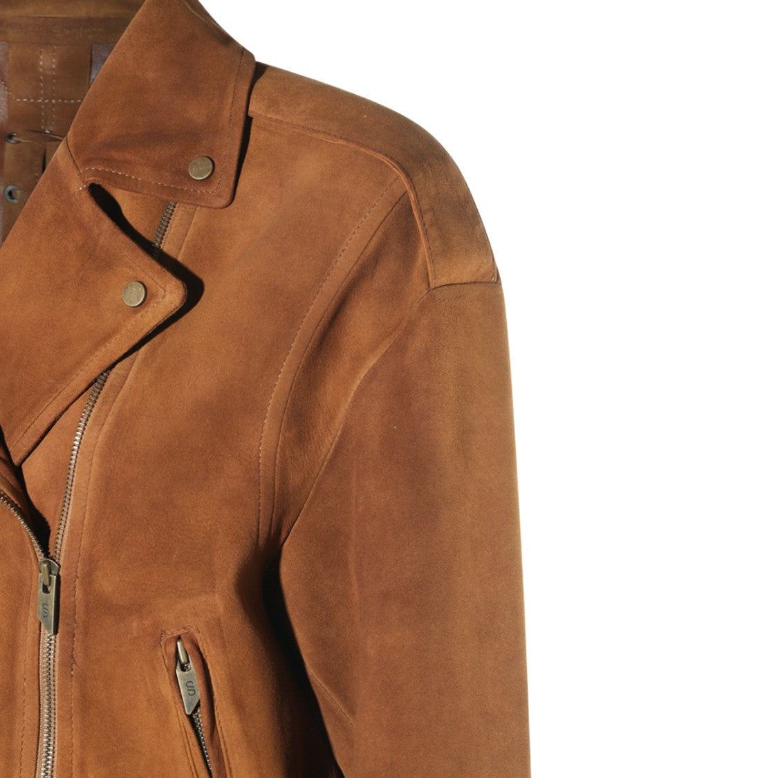 Salvatore Santoro Brown Leather Double Breasted Jacket