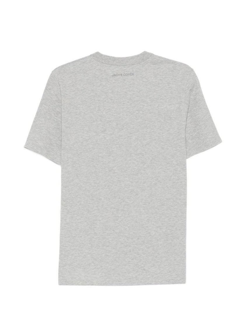 Jacob Cohen Chest Pocket Bandana Print Crew Neck T-Shirt