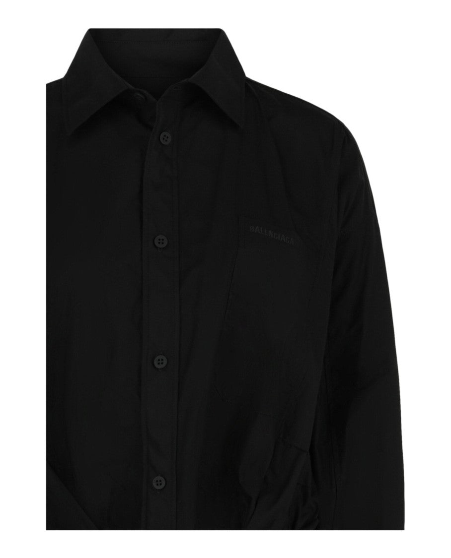 Balenciaga Cut-Up Poplin Shirt