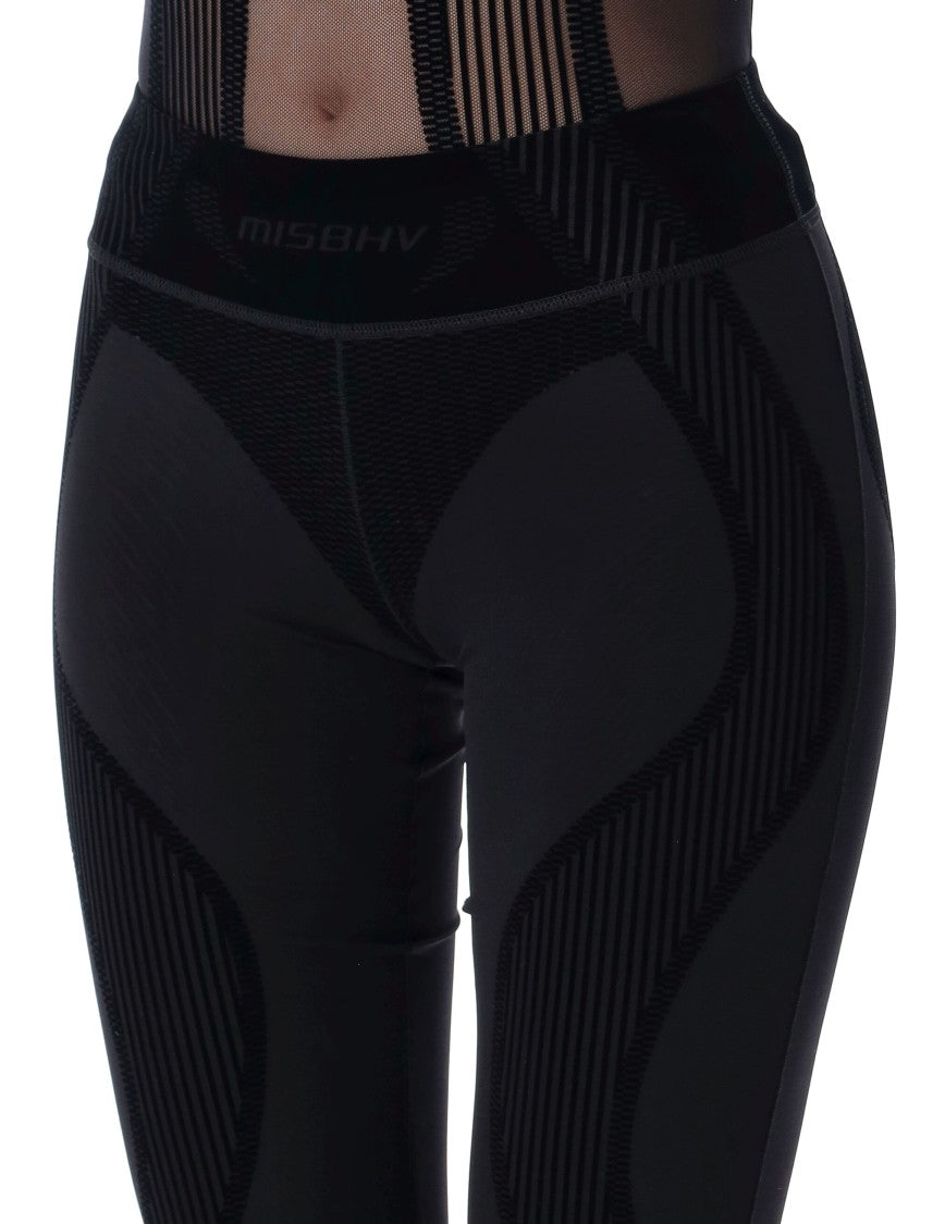 Misbhv Flock Mesh Sport Flared Pants