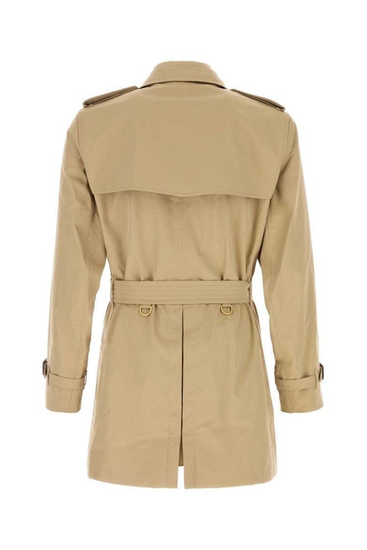 Burberry Beige Gabardine Trench Coat