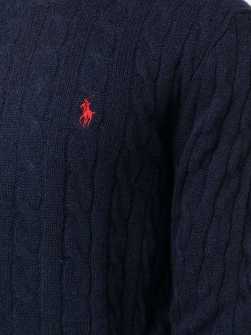 Polo Ralph Lauren Cable Knit Long Sleeve Pullover With Crew Neckline