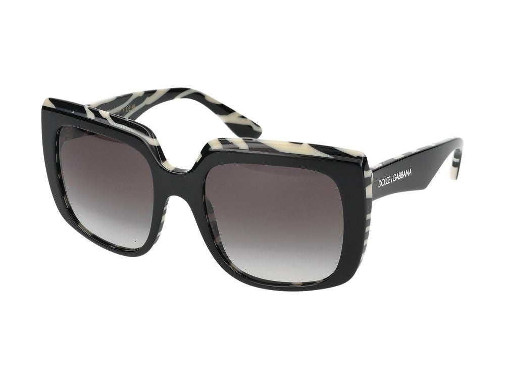 Dolce & Gabbana Zebra 0Dg4414 Acetate Oversized Square Sunglasses