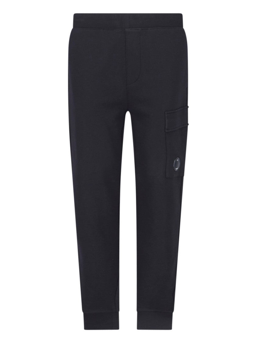 C.P. Company Tapered Jogger Pants With Ribbed Cuffs And Cargo Pocket