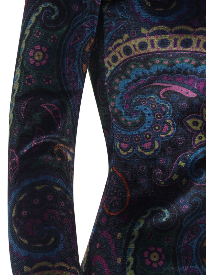 Etro Long-Sleeved Top In Paisley Print